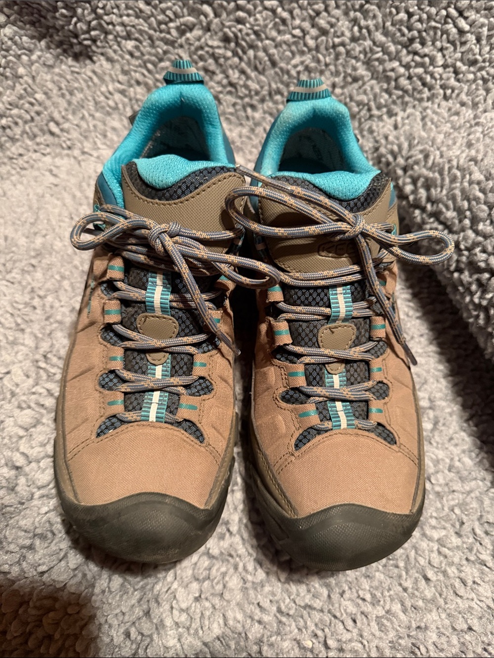 Size 10 women’s Keen exp wp Brown and Teal Outdoor Sneakers